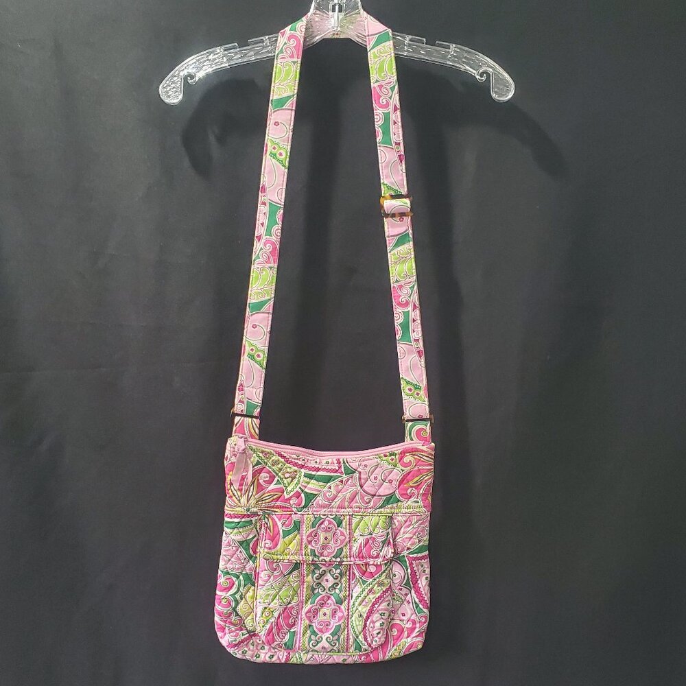 Retired Vera Bradley Pinwheel Medium Hipster Crossbody Over the Shoulder Handbag